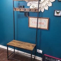 Coat and shoe rack