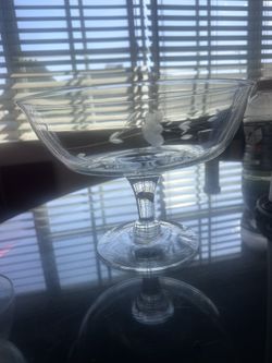 Princess House Crystal Heritage Large Pedestal Compote Console Bowl/Trifle Dish