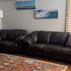 Leather Couches (3seater & 2seater)