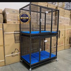 Double Stacked Dog Pet Cage Kennels Size 37” Medium New In Box 📦 