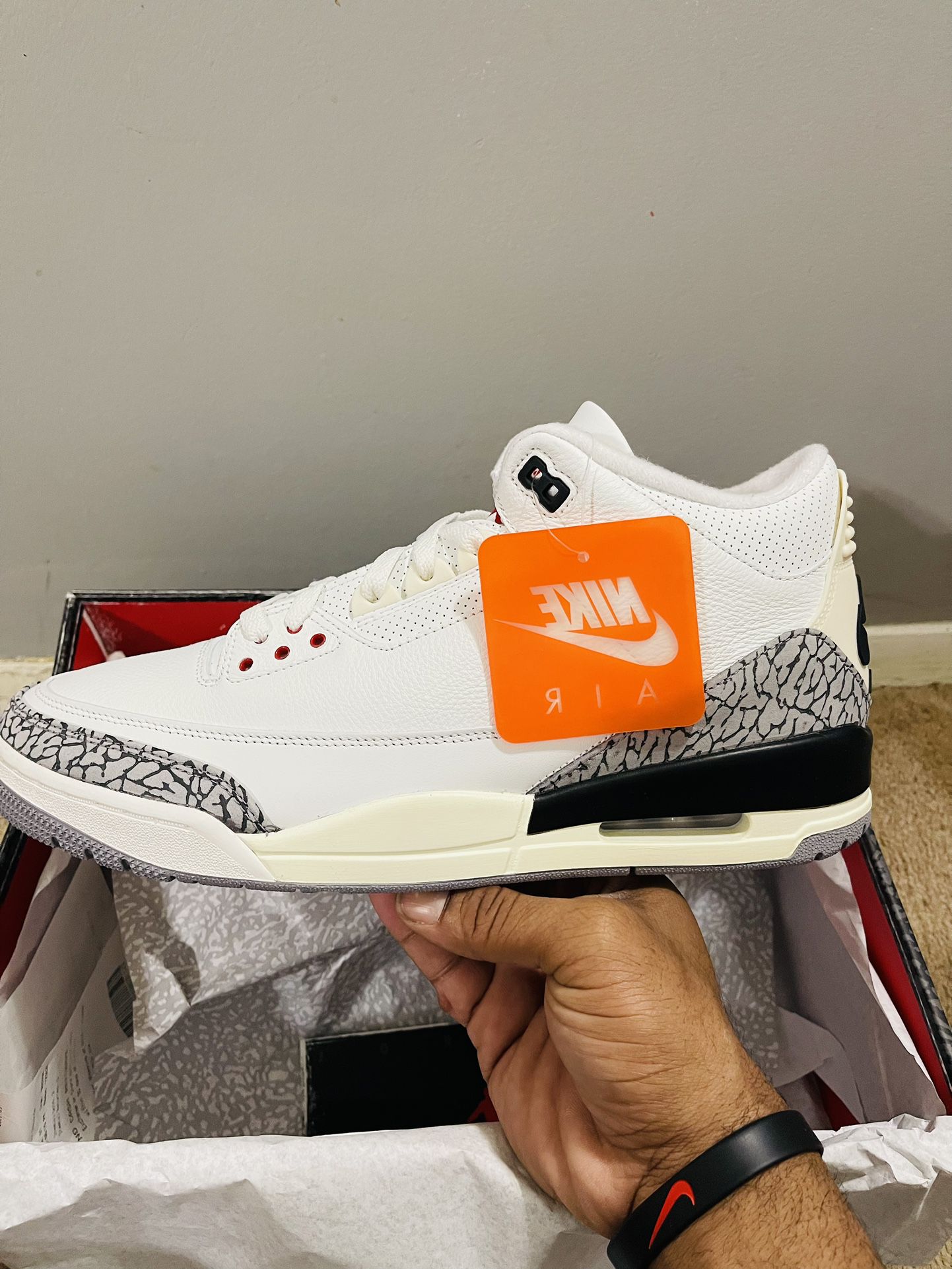 White Cement Reimagined 3s  Size 13