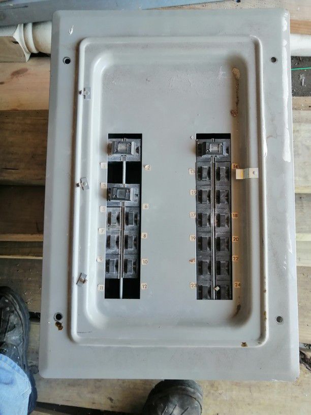 Service Panel With Breakers