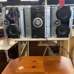 Sony 3 CD Am Fm Cassette 
