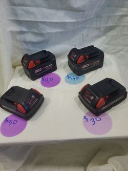 Milwaukee M18 Batteries!!!