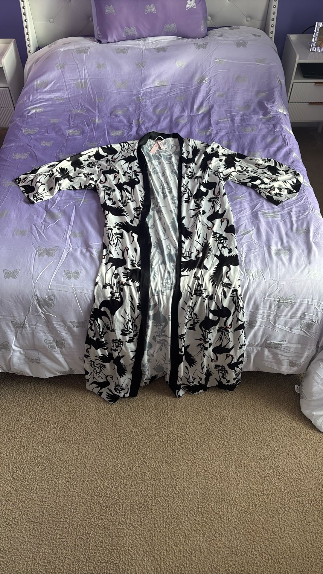 Victoria’s Secret Crane Satin Robe