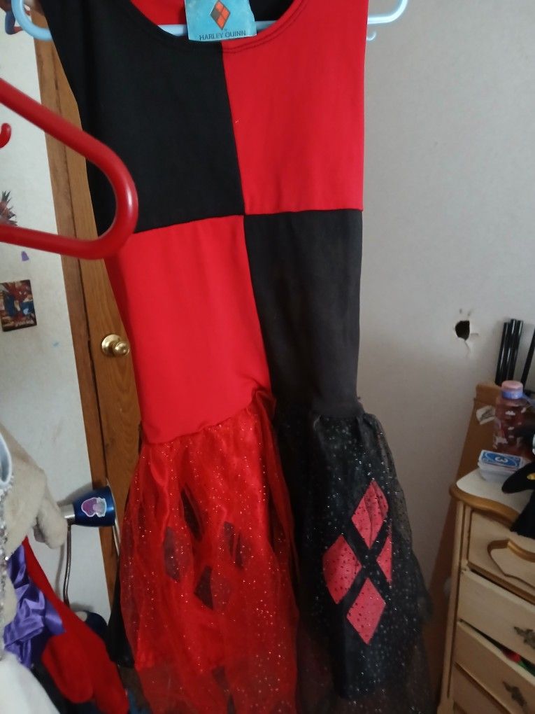 Girls Harlee Quinn Costume