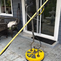 Extension Pressure Washer Surface Cleaner With 12 Ft Extension 