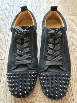 Christian Louboutin Louis Junior Spikes – Black Suede – Men’s Size 10