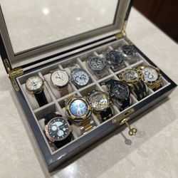 Bundle Of 12 Watches Some Need Batteries 4 Need Bands Asking $480 For All Or Best Offer Pick Up Only Need Gone