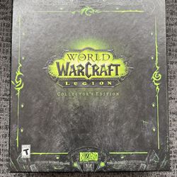 World of Warcraft Legion Collectors Edition. Comes with everything that is shown in the second picture. $80