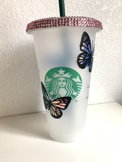 Starbucks tumbler / cold cup / butterfly cup / customized cup