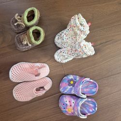 Baby shoes / booties / crocs/ socks $10 EACH