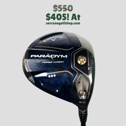 Callaway Paradym Triple Diamond Driver 9° | Fujikura Ventus with Velocore TR 6-S