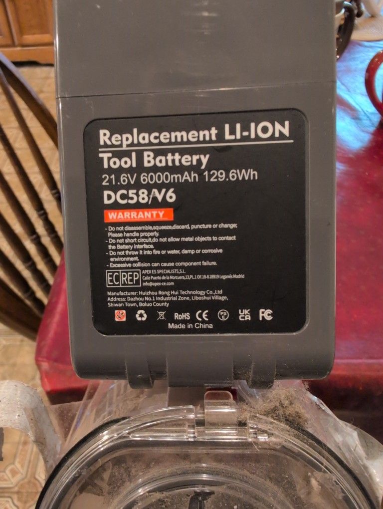 NEW Battery & Charge CORD for Dyson V6 Motorhead+Cordless Vacuum