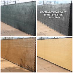 New privacy fence screen 5.8x50 feet