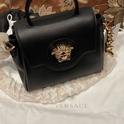 Versace La Medusa Small Handbag Black 