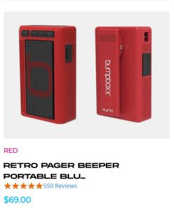 Brand New Bumpboxx Retro Pager Speaker