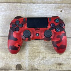 Sony PlayStation 4 PS4 Wireless Controller Red Camouflage OEM TESTED CUH-ZCT2U