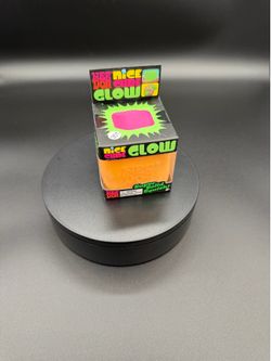 Nee Doh, Nice Cube Glow, Orange #301
