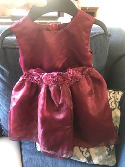 Toddler burgundy dress