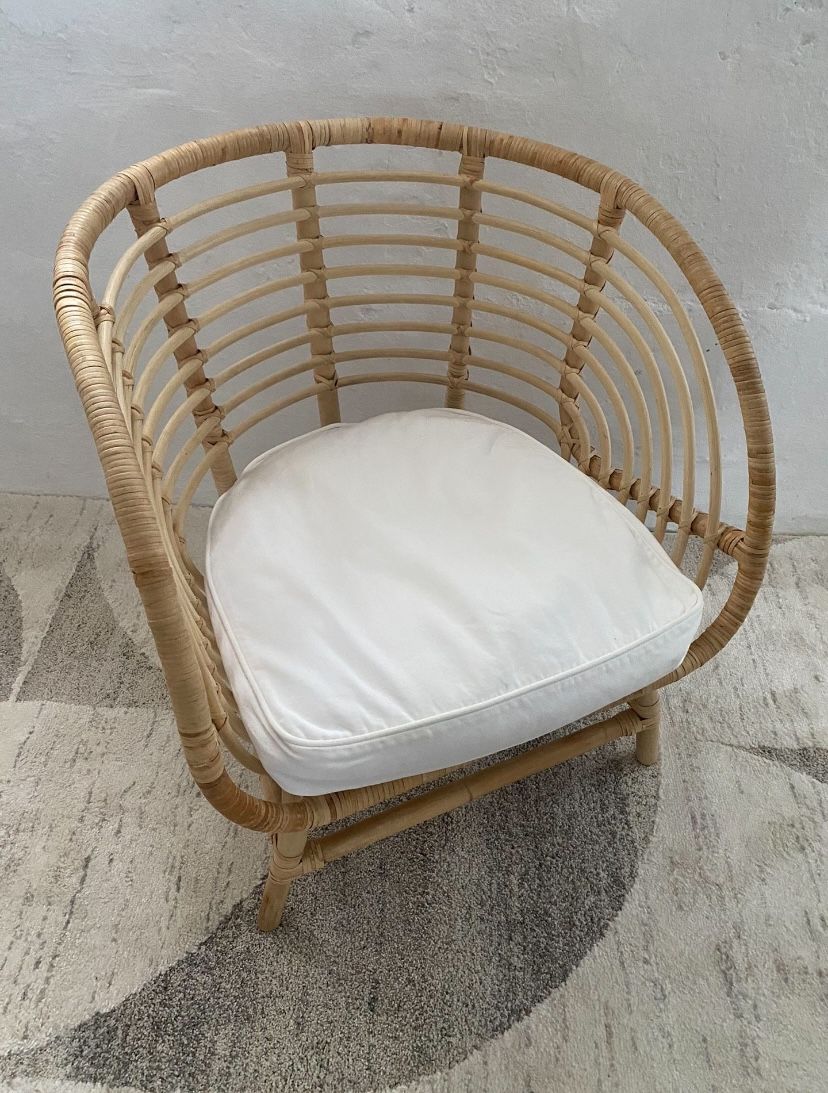 IKEA Buskbo Rattan Armchair – Excellent Condition