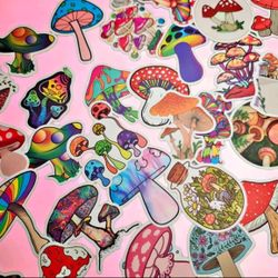 Mushrooms stickers