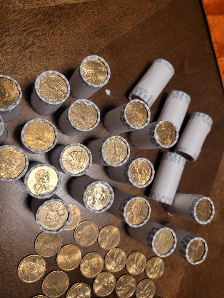 $1.00 Sacagawea/presidential Golden Dollar Coins