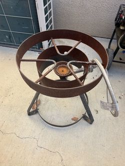 Outdoor Propane Burner Stand with Hose
