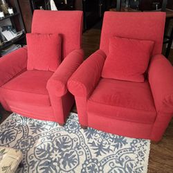 Red Chairs Ethan Allen