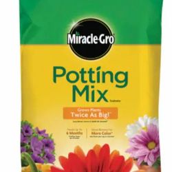 New potting mix, soil, etc