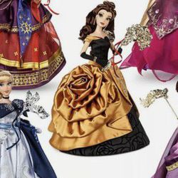 Disney Limited Edition Dolls Masquerade Princesses 2019 4 Dolls : no Rapunzel