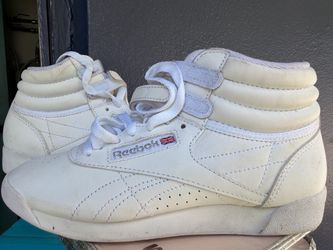Reebok Freestyle Hi White Sneakers