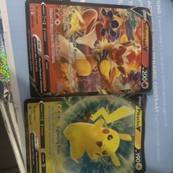 Pikachu V And Infernape V For Sale (JUMBO CARD!!!!!)
