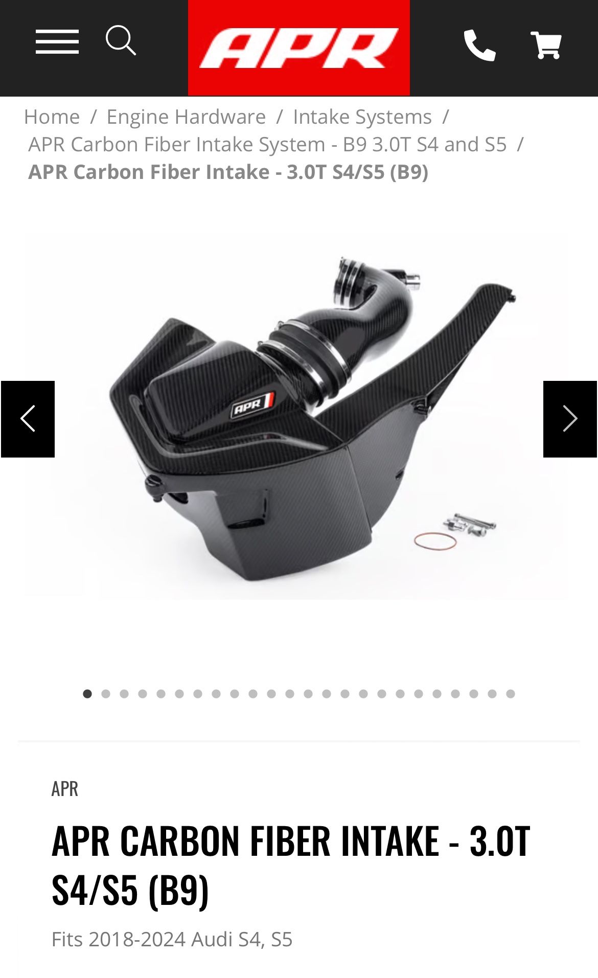 APR intake For Audi B9/9.5 S4/S5