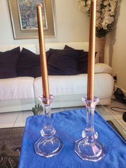 Glass Candle Holders