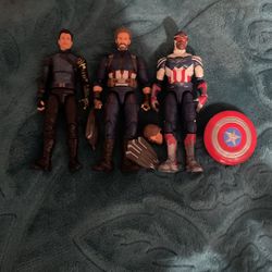 Marvel Legends MCU Captain America Lot Figures