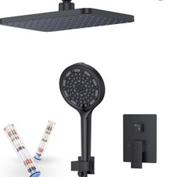 Brand New Matte Black 11inch Rainfall Shower System 