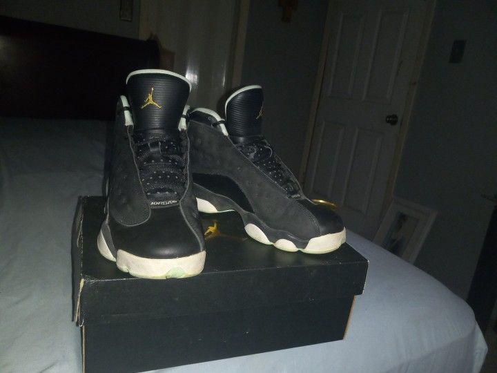 Air Jordan Retro 13 GG/sz 6 Y/Black-Mint