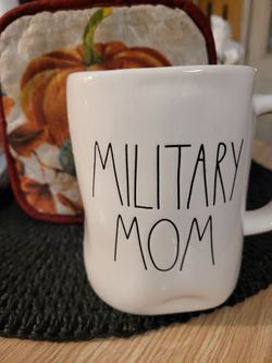 Rae Dunn military mom coffee mug
