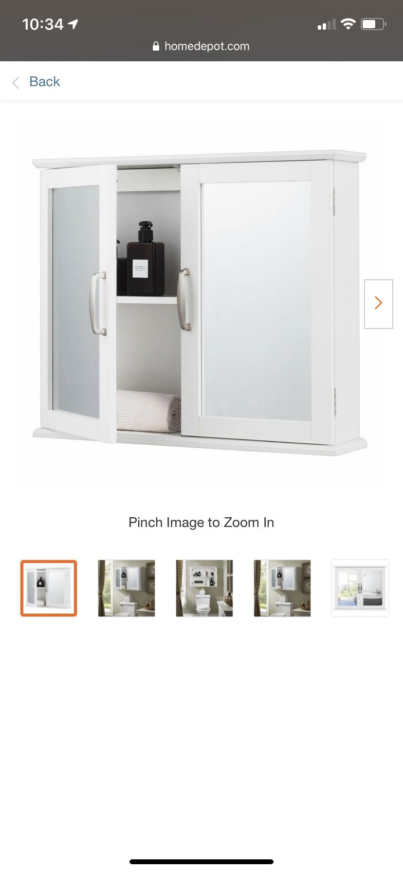 New Wall Mount mirrored Multipurpose Cabinet Storage Organizer