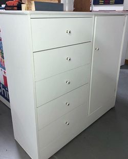 Short wardrobe white color