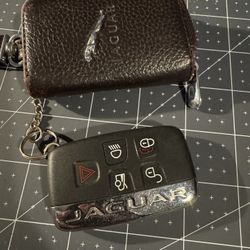 Jaguar Keyfob Remote With Case Keychain Keyless Entry Key Fob