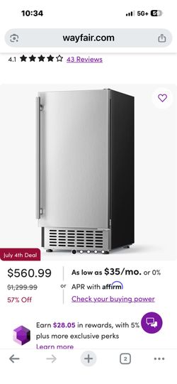 New Under Counter Ice Maker