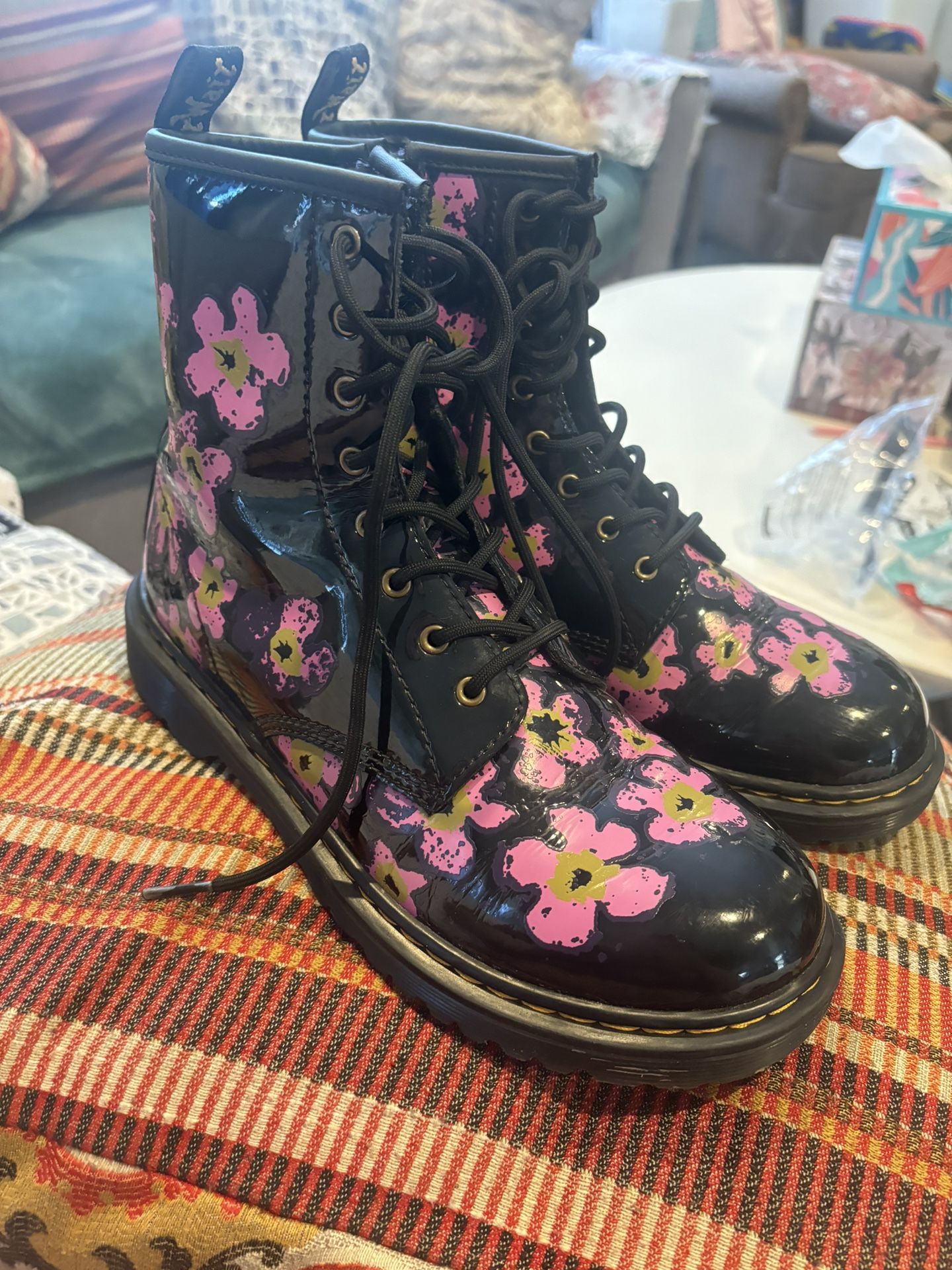 Dr. Martens Flower Design Boots