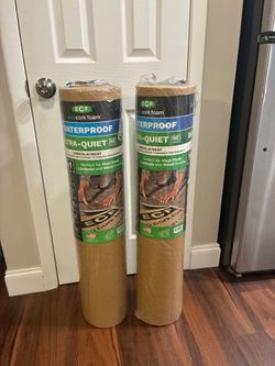 Eco Cork Foam Underlayment Waterproof Ultra Quiet (150 sq. ft)
