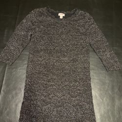 Girls Cat And Jack Black Knit Dress