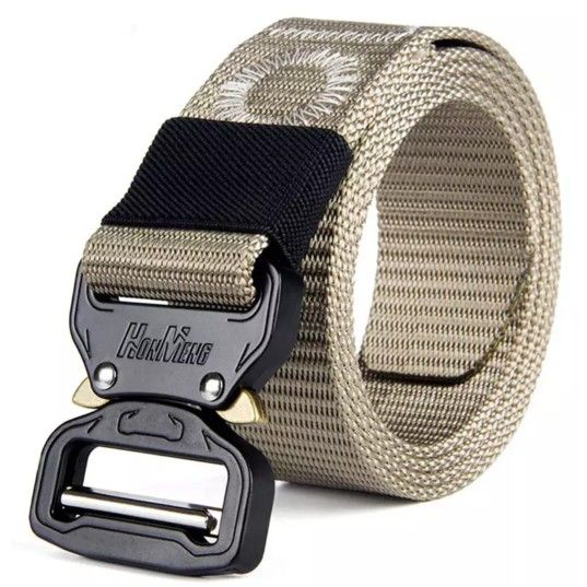 Tactical Belt for Men Adjustable Nylon Military Webbing Belt