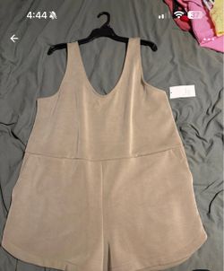 NWT A NEW DAY Beige Sleeveless Romper with Tags