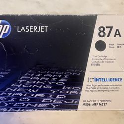 HP 87A Black Original LaserJet Toner Print Cartridge, CF287A
