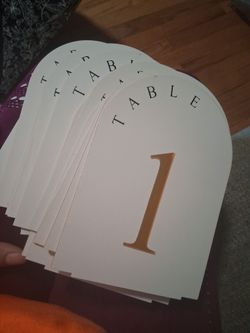 Table sign